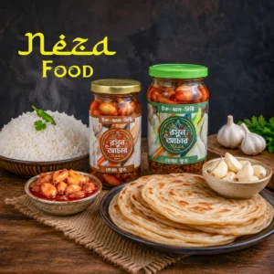 Neza Food প্রিমিয়াম টক-ঝাল-মিষ্টি রসুন আচার, হাইজেনিক হোমমেড আচার
