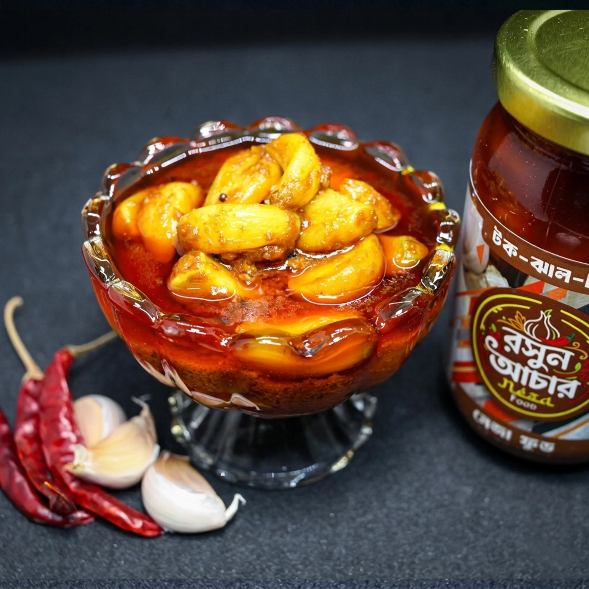 Neza Food প্রিমিয়াম টক-ঝাল-মিষ্টি রসুন আচার, হাইজেনিক হোমমেড আচার